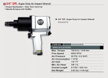 Гайковерт пневматический TOPTUL 3/4" 1016N/m 6500 об/мин KAAA2475