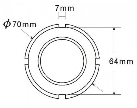 Головка для гаек муфты передней главной оси трансмиссии SCANIA