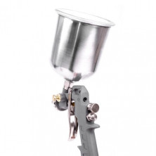 Краскопульт пневматический HP, форсунка 1.5мм, верхний металлический бачок 600мл, 5bar INTERTOOL PT-0205