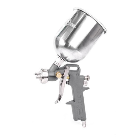 Краскопульт пневматический HP, форсунка 1.5мм, верхний металлический бачок 600мл, 5bar INTERTOOL PT-0205