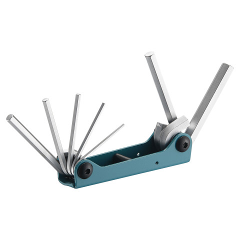 Набор ключей 6-гранных (складной) 7 пр. (3/32" - 3/8") (код 5072FS)