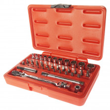 Набор головок и бит (SL,PH,HX,TORX) под 1/4" (38 ед.).