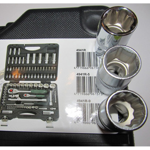 Force 4941-5 набор инструментов 1/4" & 1/2" 94 ед. Виды головок