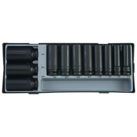 1/2" Набор головок глубоких ударных 6-гранных 11 пр. (код T4119)