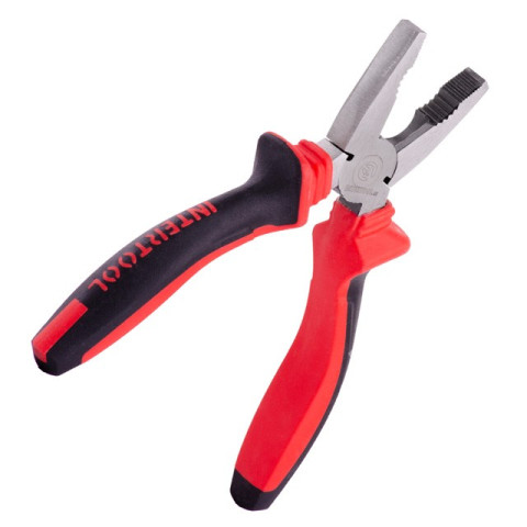 Плоскогубцы 150 мм, 40CrV, фосфатированные, полированные. INTERTOOL NT-0116