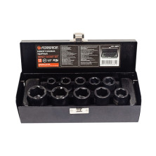 Набор головок ударных,10 предметов 1/2" 6гр.(10,12,13,14,15,17,19,21,22,24),в метал. кейсе Forsage F-4101-5MPB