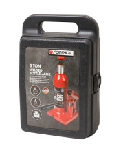 Домкрат бутылочный 2т с клапаном (h min 180мм, h max 333мм, ход штока-105мм, ход винта-48мм) в кейсе Forsage F-T90204S