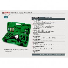 Гайковерт пневматический с набором головок TOPTUL 1/2" 27ед. GDAI2702