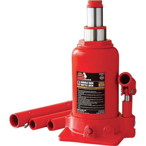 Домкрат двухштоковый низкопрофильный 6т 215-485 мм TORIN TF0602