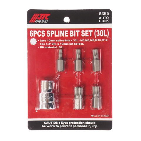 Набор бит 10мм SPLINE M5-M12  6ед.