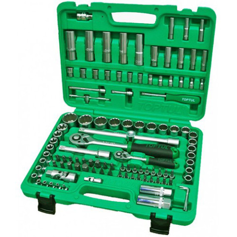 Toptul набор инструмента 1/4 и 1/2 108 ед. 12-тигранный (GCAI108R1)
