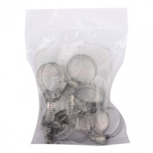 Хомут нержавеющая сталь 8 мм D 14-27 мм INTERTOOL TC-1014