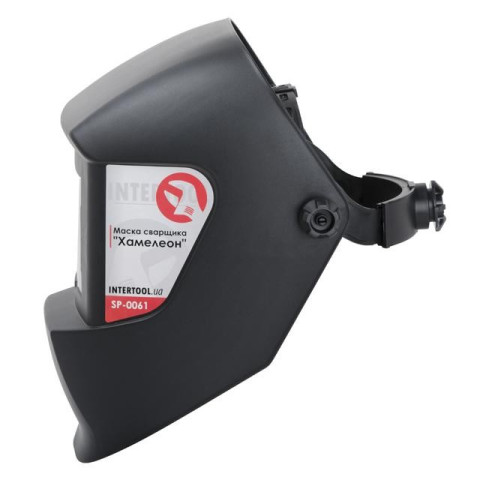 Маска сварщика "Хамелеон", авт. регулировка, класс светофильтра 1/2/1/2, 2сенсора, DIN11, 1/15000с, см. окно 92х34мм, РР INTERTOOL SP-0061