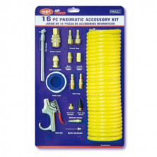 Пневмошланг витой полиуретановый с переходниками 16 ед. (код PAK-02)