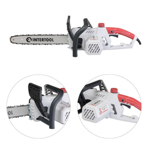 Пила цепная электрическая 2000Вт, шина 40см INTERTOOL DT-2202
