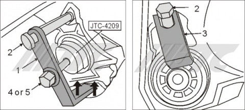 Съемник уплотнительной крышки вакуумного насоса BMW N51, N52