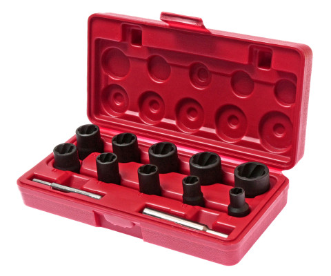 Набор головок для поврежденных болтов и гаек 12ед.