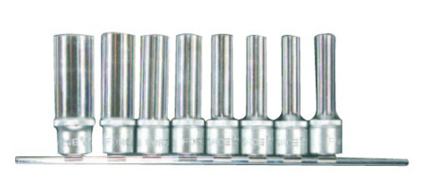 1/2" Набор головок Е-профиль (Torx) глубоких 8 пр. (Е10-Е24) (код 4083)