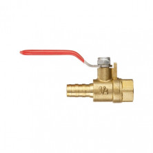 Кран шаровый воздушный, латунь, внутренняя резьба 1/4" на шланг 10мм, STORM INTERTOOL PT-1889