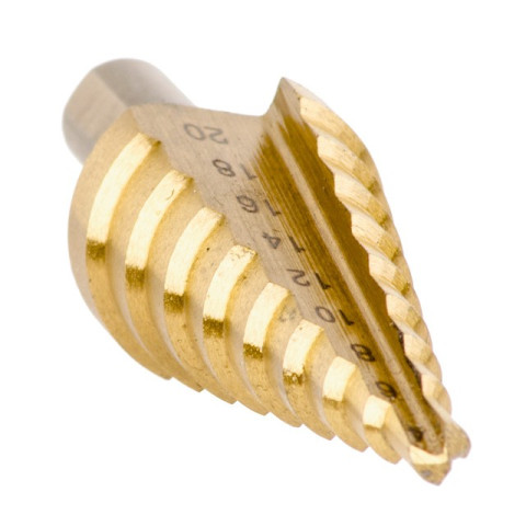 Сверло ступенчатое по металлу 4-20 мм INTERTOOL SD-5820