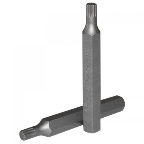 10 мм Бита Spline M6, L=75 мм (FORCE 1787506)