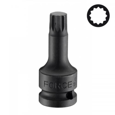 1/2 Головка-бита Spline цельная, ударная М18, L=78 мм (FORCE 24807818)