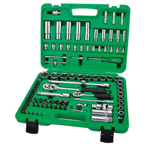 Toptul набор инструмента 94 ед. 1/4 и 1/2 6-ти гранный (GCAI094R)