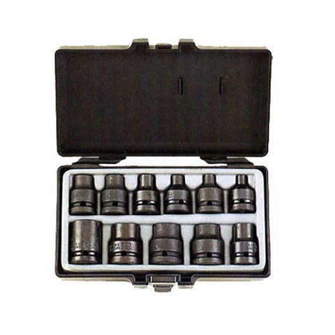 1/2" Набор головок Е-профиль (Torx) ударных 11 пр. (Е6-Е24) (код 4117)