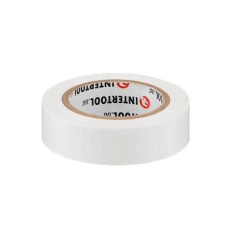 Лента изоляционная 0.15мм*17мм*10м белая INTERTOOL IT-0033