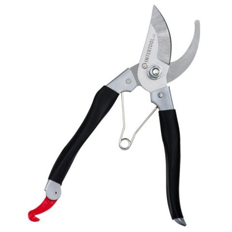 Секатор 200 мм, нержавеющая сталь. INTERTOOL FT-1001