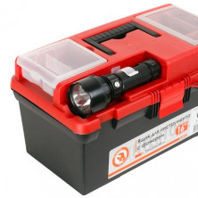 Ящик для инструмента c фонарем 16" 395*220*200 мм INTERTOOL BX-0017