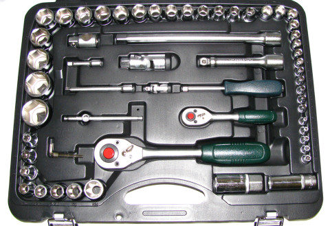 Набор головок Force 108 предметов 1/4 и 1/2 6-гранный (код 41082R-5)