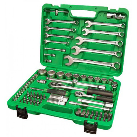 Набор инструмента Toptul 1/4" и 1/2 82 ед. 6ти гранный (Код GCAI8201)