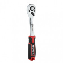 Набор головок 1/2" 10-24 мм., удлинитель, рукоятка с храповым механизмом 72 зуба, 12ед., Cr-V STORM INTERTOOL ET-8014