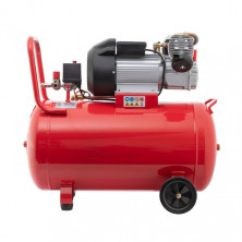 Компрессор 100 л, 3 кВт, 220 В, 8 атм, 420 л/мин, 2 цилиндра INTERTOOL PT-0008