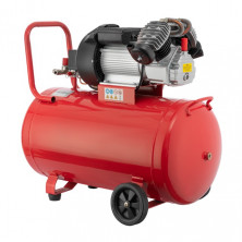 Компрессор 100 л, 3 кВт, 220 В, 8 атм, 420 л/мин, 2 цилиндра INTERTOOL PT-0008