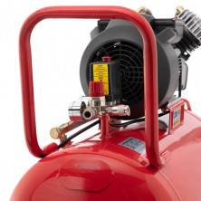 Компрессор 100 л, 3 кВт, 220 В, 8 атм, 420 л/мин, 2 цилиндра INTERTOOL PT-0008