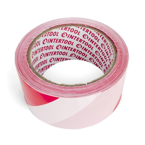 Лента сигнальная 50 мм*100 м INTERTOOL KT-0942