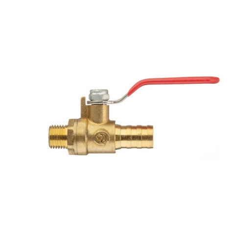 Кран шаровый воздушный, латунь, наружная резьба 1/4" на шланг 12мм, STORM INTERTOOL PT-1892