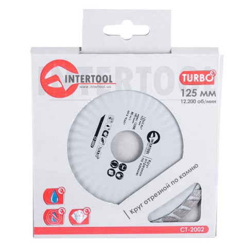 Диск отрезной Turbo, алмазный INTERTOOL CT-2002