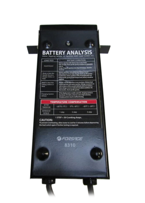 Тестер аккумуляторных батарей аналоговый (6V-12V, 100А) Forsage F-8310