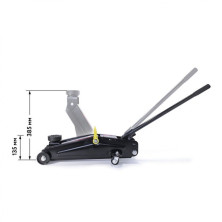 Домкрат подкатной гидравлический 2 т (h min 135мм, h max 385мм) с резиновой накладкой ROCKFORCE RF-TH22001CB