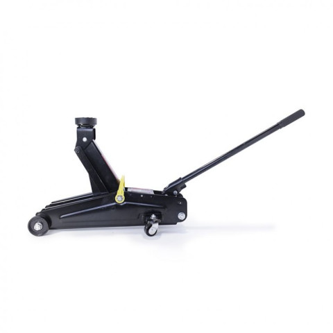 Домкрат подкатной гидравлический 2 т (h min 135мм, h max 385мм) с резиновой накладкой ROCKFORCE RF-TH22001CB