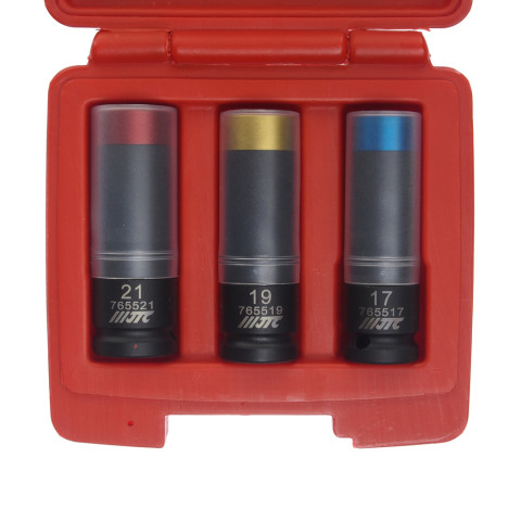 Набор головок ударных для литых дисков 17,19,21мм (3ед.)