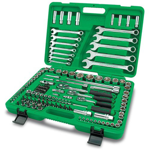 Набор инструмента Toptul 1/4, 1/2 и 3/8 130 ед. (Код GCAI130B)