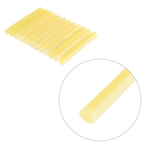 Комплект желтых клеевых стержней 11.2мм*100мм, 12шт. INTERTOOL RT-1049