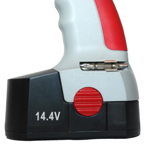 Шуруповерт аккумуляторный 14.4В, 1 аккумулятор, 1.2Ач, быстрозажимной патрон 0-10мм. INTERTOOL DT-03100