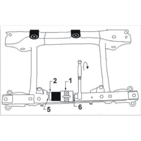 Набор для снятия/установки сайлентблоков подрамника MB ML