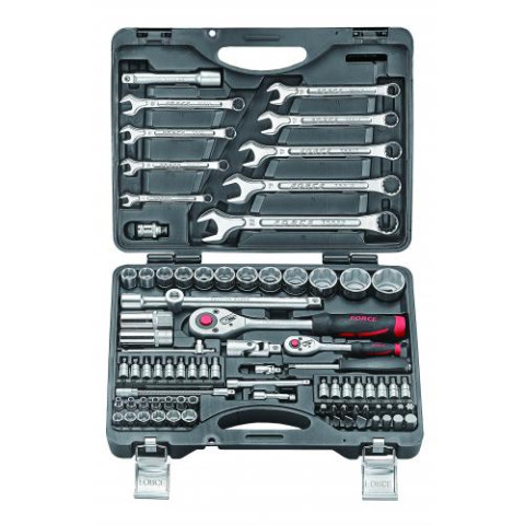 Force 4821 набор головок и ключей 1/4" & 1/2" 82 ед (Код 4821R)