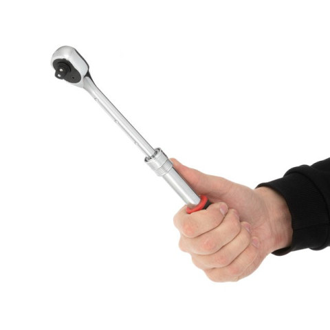 Рукоятка с храповым механизмом телескопическая, 72 зуба 3/8", Cr-V STORM INTERTOOL ET-8005